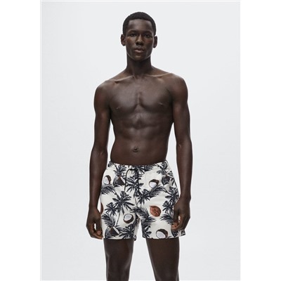 Bañador estampado hawaiano -  Hombre | MANGO OUTLET España