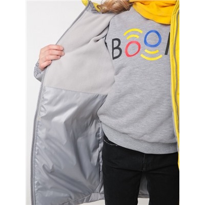 101435_BOG_2 Пальто для девочки, Желтый
