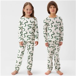 Пижама детская (лонгслив и брюки) KAFTAN "Змеи" размер 32 (110-116 см)