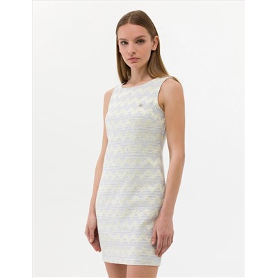 Ecru Slim Fit Toaved Платье