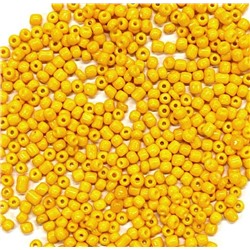 Бисер G крупный 6/0 матовый/ цв.желтый K36/ уп.450г/ фас.1уп.