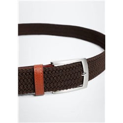 Cinturón trenzado elástico -  Hombre | MANGO OUTLET España