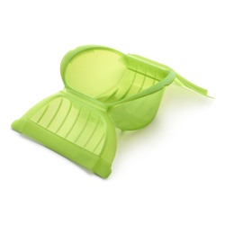 Estuche Vapor Hondo 3-4 personas - verde - silicona - 21,5x16x9,5 cm - 0,5 L