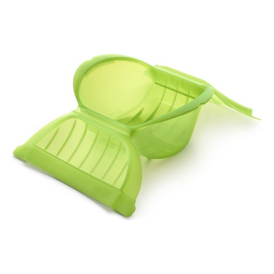 Estuche Vapor Hondo 3-4 personas - verde - silicona - 21,5x16x9,5 cm - 0,5 L