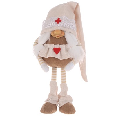 Игрушка набивная "Гном", L13 W9 H27 см, 2в.