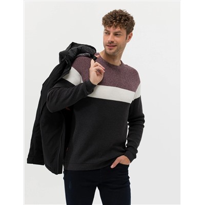Bordeaux Slim Fit Bike Yaka Knitwear Свитер