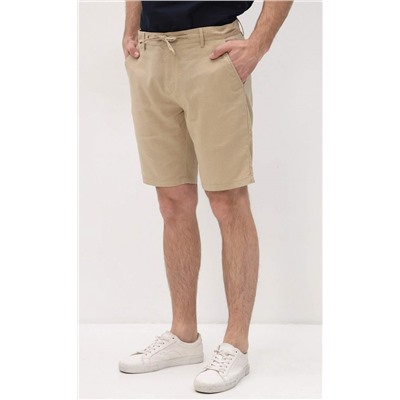 Шорты лен F111-0960-1 d.beige