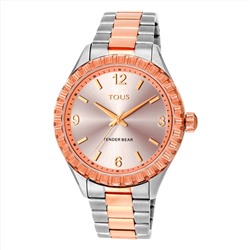 Reloj Tender Bear - acero - bicolor - Ø: 38 mm