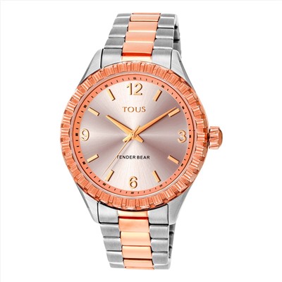 Reloj Tender Bear - acero - bicolor - Ø: 38 mm