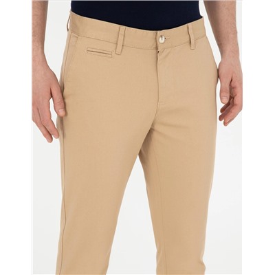 Camel Amelor Slim Fit Canvas брюки