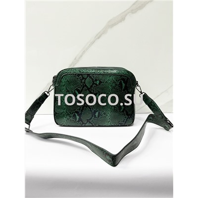 23059 dark green сумка экокожа 19x27x9