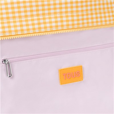 Bolso capazo Tous Carol Vichy - algodón - amarillo
