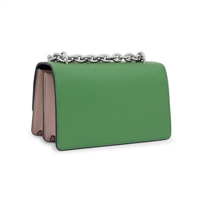 Bolso bandolera - topo y verde