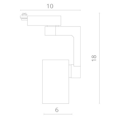 Нарушена упаковка!   Однофазный LED светильник 10W 4000К для трека Arte Lamp Traccia A2310PL-1BK