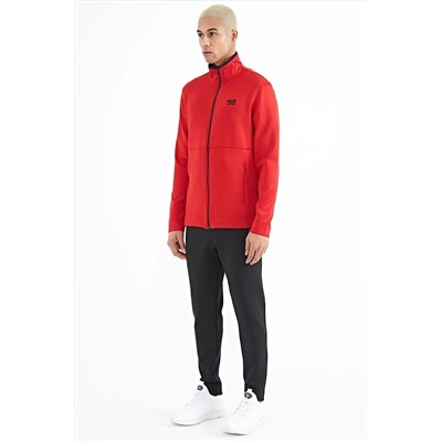 Красный Bran — мужской спортивный костюм из ткани Scuba черного цвета — 85199 A13ER-85199