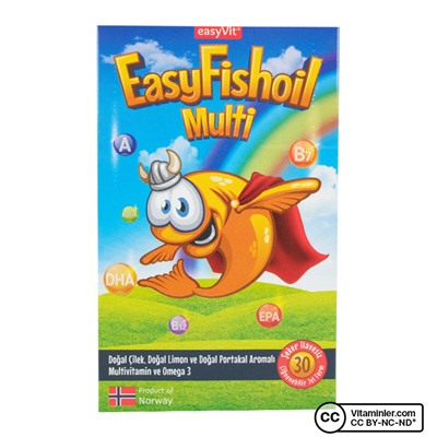 EasyVit EasyFishoil Multi + Omega 3 30 Жевательная форма