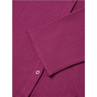 Комплект домашний женский (рубашка, шорты) KAFTAN Basic размер 52-54, сиреневый