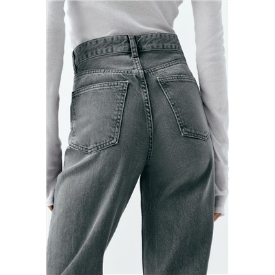 JEANS TRF WIDE LEG TIRO ALTO