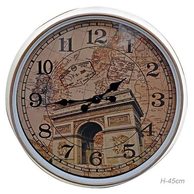 Часы настенные 45 см / 18045-5/5 /уп 12/ДЕФЕКТ КОРПУСА