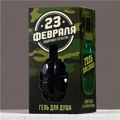 Гель для душа «С 23 Февраля!», 250 мл, аромат пряности, HARD LINE