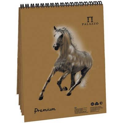 Блокнот для пастели, 30л., А4 на гребне Лилия Холдинг "Cinnamon", корица, 160г/м2, холст