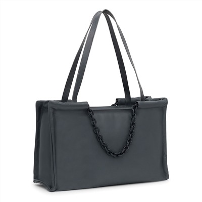 Bolso shopper Manifesto - cuero - gris oscuro
