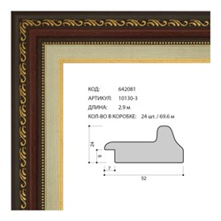 Багет пластиковый 52х24 10130-3 (R511YA-X273) /уп 69,6м/