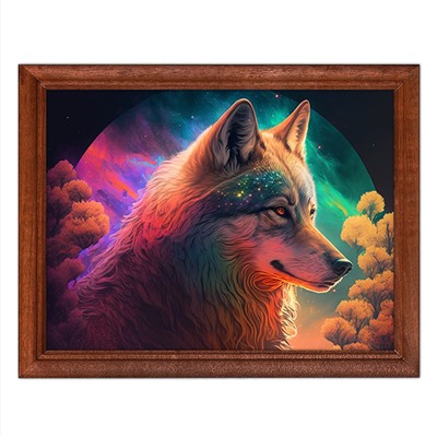 POSG-0246 Постер в рамке 23x17см Волк