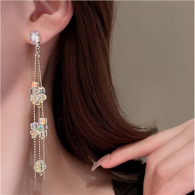 Серьги длинные на гвоздиках арт. 13 2470 (id 270849)