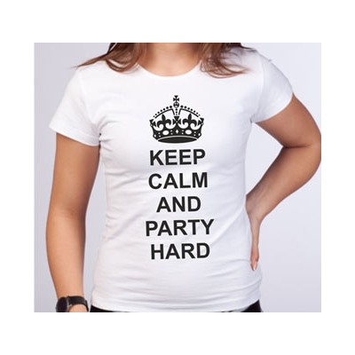 Футболка "Keep calm and party hard"