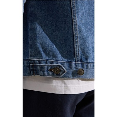 Куртка джинс P011-1336 middle blue