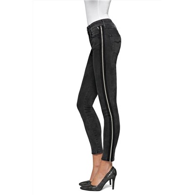 Vaquero de tiro alto skinny fit New Luz - Negro