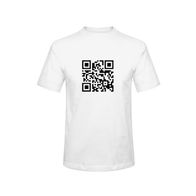 Футболка унисекс "Ваша надпись QR код"