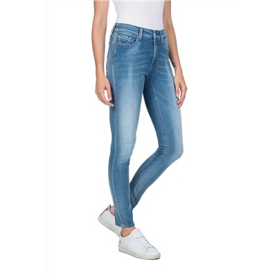 Vaquero skinny fit de tiro alto Luzien - Azul