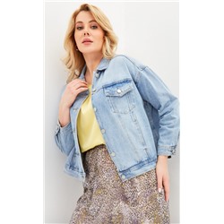 Куртка джинс F112-1209b l.blue