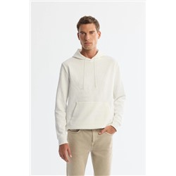 Ecru с капюшоном для печати Elastan Wothshirt