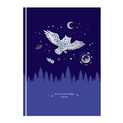 Записная книжка А5 80л. BG "Немного волшебства", soft-touch ламинация, тиснение голографической фольгой, блок в точку, 100 гр/м2