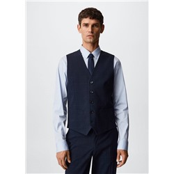 Chaleco traje slim fit cuadros -  Hombre | MANGO OUTLET España