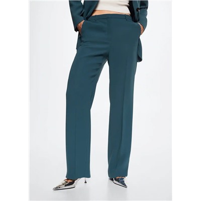 Pantalón recto traje -  Mujer | MANGO OUTLET España