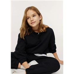 Sudadera manga abullonada -  Niña | MANGO OUTLET España