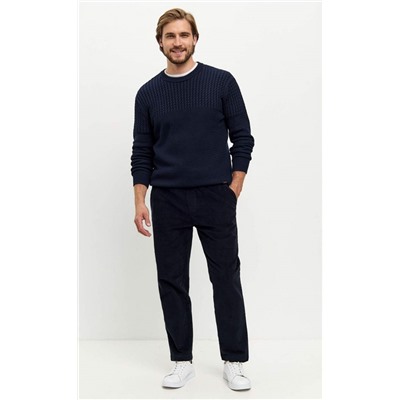 Брюки вельвет P421-0865 d.blue