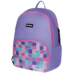 Рюкзак Berlingo Light "Squares" 39,5*28*16см, 2 отделения, 3 кармана, уплотненная спинка