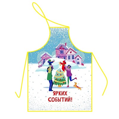 "Фартук новогодний " 7 (рогожка)