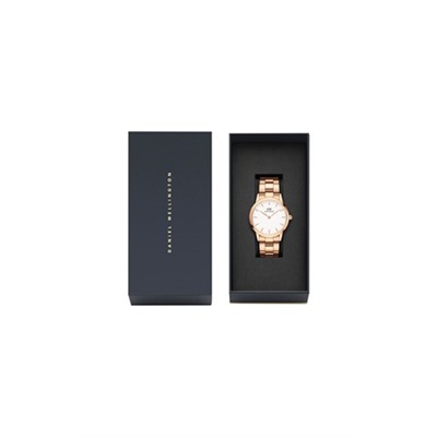 Reloj de acero Iconic Link - 36 mm - Rosa dorado y blanco