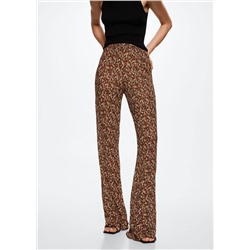 Pantalón acampanado estampado floral -  Mujer | MANGO OUTLET España
