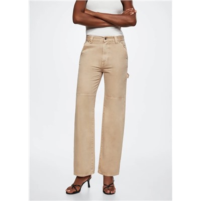 Jeans cargo bolsillos -  Mujer | MANGO OUTLET España