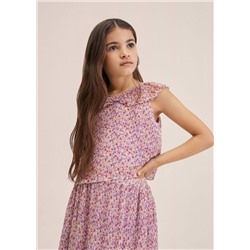 Falda plisada floral -  Niña | MANGO OUTLET España