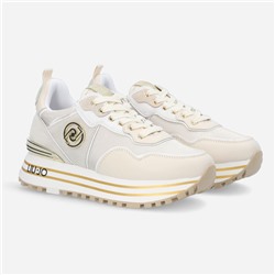 Sneakers - cuero vuelto - blanco roto