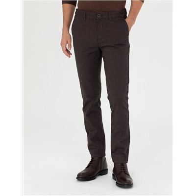 Brown Slim Fit Canvas Bloys