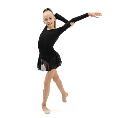 Купальник для гимнастики и танцев Grace Dance, р. 30, цвет чёрный